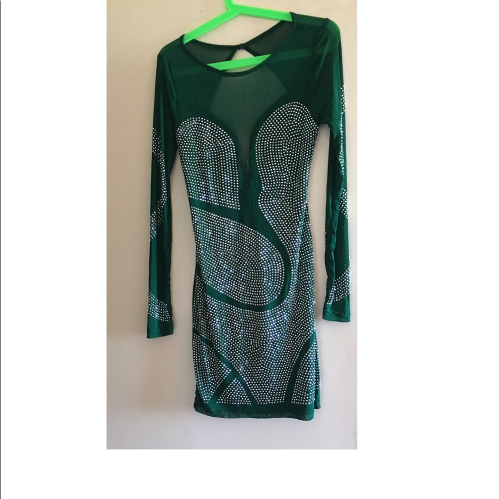 New crystal short dress